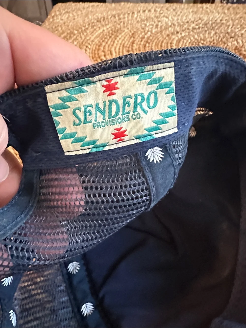 Sendero Provisions Co. Navy 'Cowboy Hat' Trucker Cap